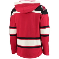 Men's '47 Red New Jersey Devils Superior Lacer Pullover Hoodie