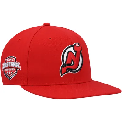 Men's adidas Red/White New Jersey Devils Foam Trucker Snapback Hat