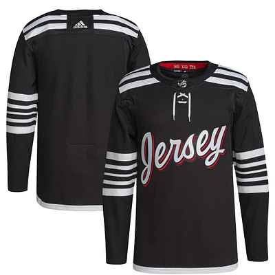 Adidas noir New Jersey Devils 2021/22 Alternate pour homme - Maillot authentique Primegreen