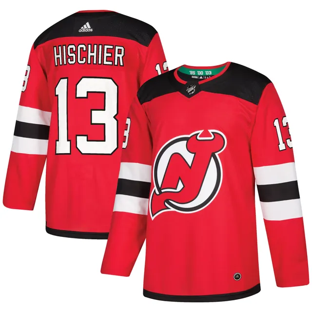 Nico Hischier New Jersey Devils Autographed Fanatics Authentic 2022-23  Reverse Retro Adidas Authentic Jersey