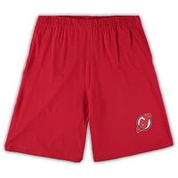 Men's Concepts Sport Red/Heathered Charcoal New Jersey Devils Big & Tall T-Shirt Shorts Sleep Set
