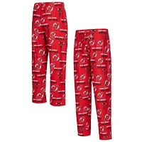 Men's Concepts Sport  Red New Jersey Devils All Over Print Knit Pants