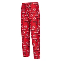 Men's Concepts Sport  Red New Jersey Devils All Over Print Knit Pants