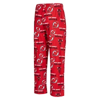 Men's Concepts Sport  Red New Jersey Devils All Over Print Knit Pants