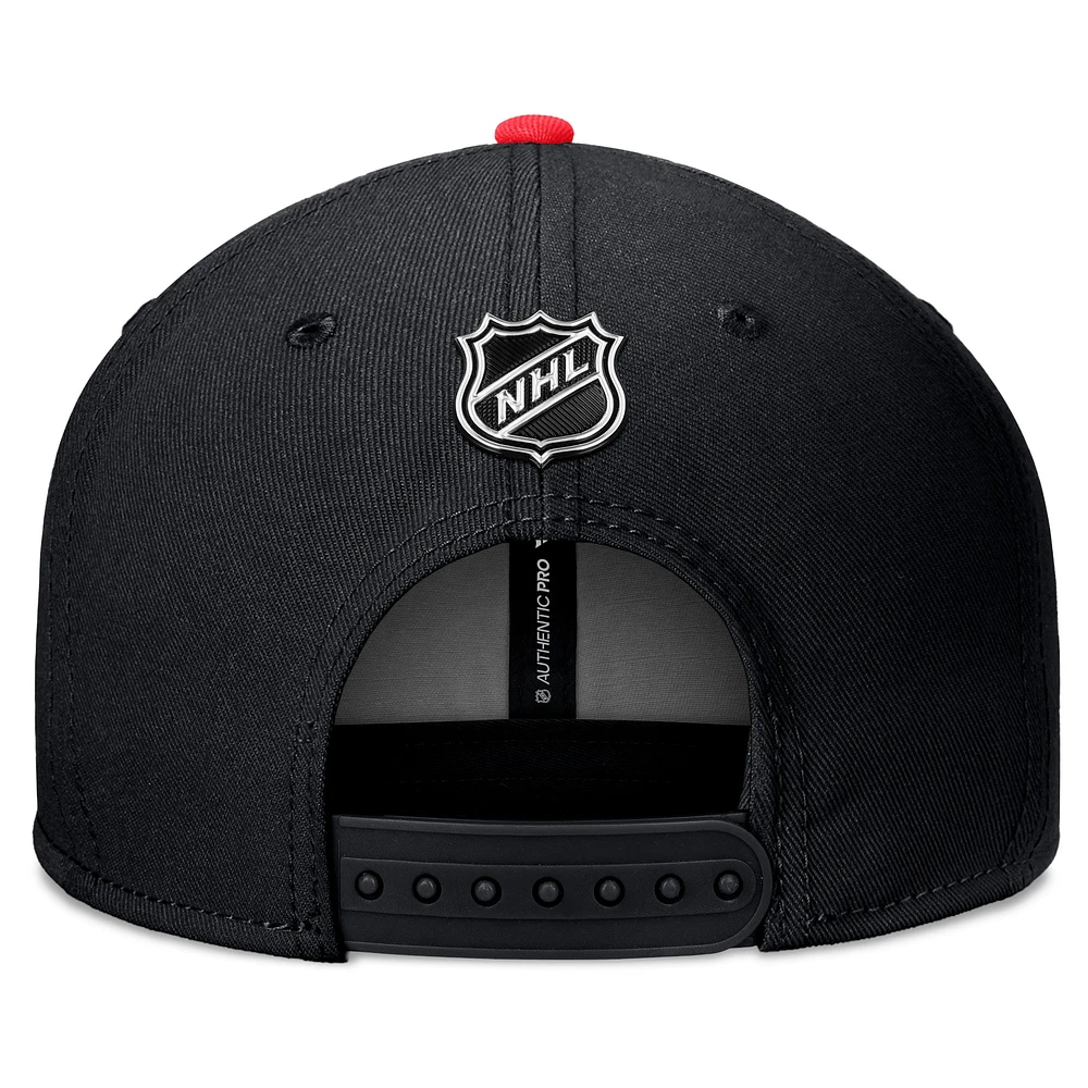 Men's Fanatics Black New Jersey Devils 2024 NHL Draft Snapback Hat