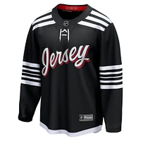 Maillot noir de l'équipe alternative Premier Breakaway des Devils du New Jersey marque Fanatics pour hommes