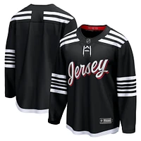 Maillot noir de l'équipe alternative Premier Breakaway des Devils du New Jersey marque Fanatics pour hommes