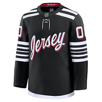 Men's Fanatics Black New Jersey Devils Alternate Premium Custom