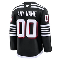 Men's Fanatics Black New Jersey Devils Alternate Premium Custom