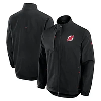 Veste d'entraîneur entièrement zippée Pro Rink authentique des New Jersey Devils de Fanatics pour hommes