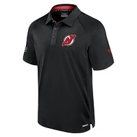 Men's Fanatics  Black New Jersey Devils Authentic Pro Rink Polo