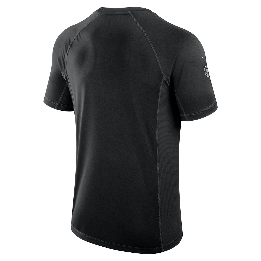 T-shirt authentique Pro Tech noir New Jersey Devils Fanatics pour homme
