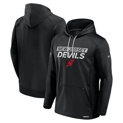 Sweat à capuche Authentic Pro Big & Tall des New Jersey Devils pour hommes Fanatics Black