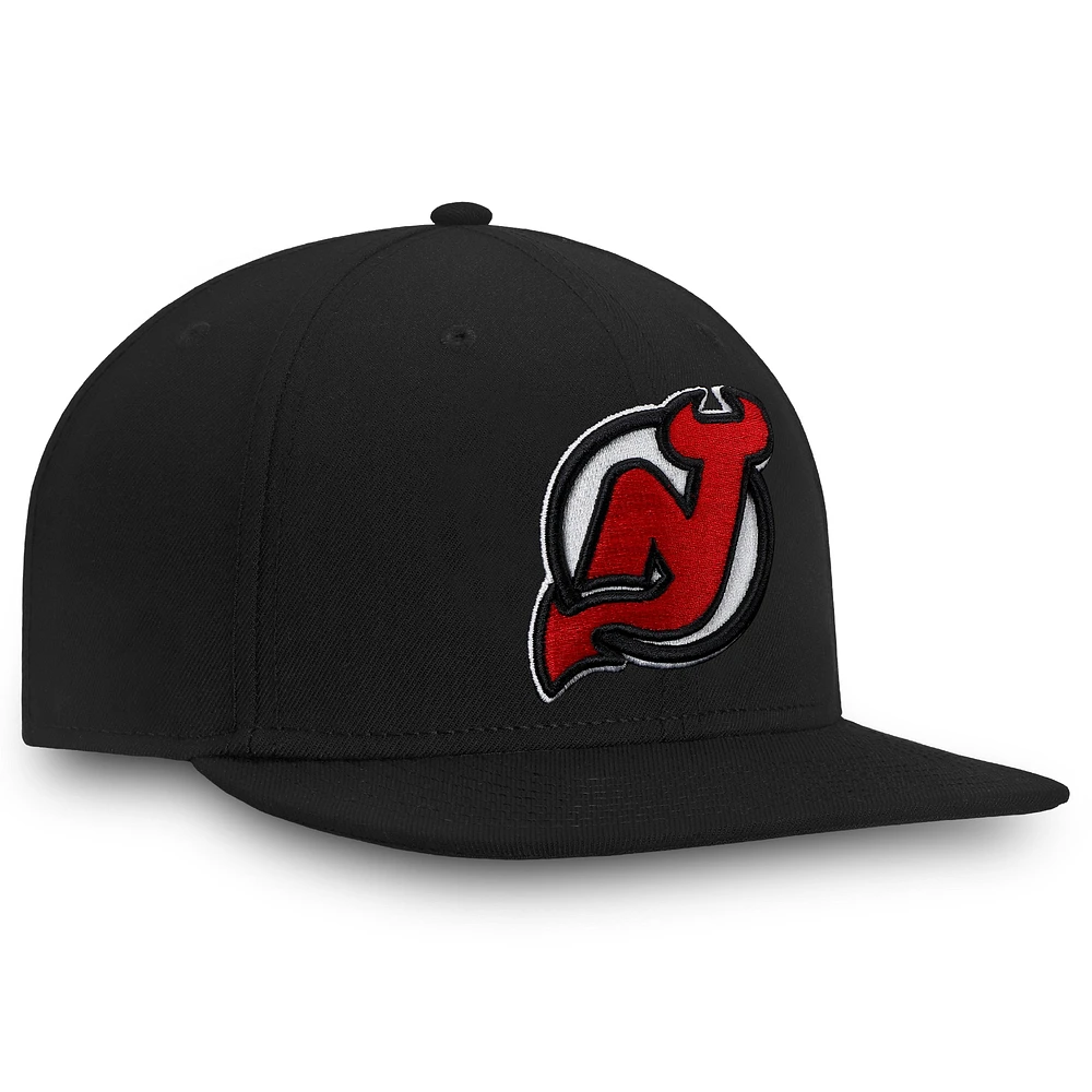 Casquette ajustée noire New Jersey Devils pour homme