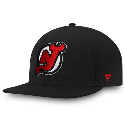 Casquette ajustée noire New Jersey Devils pour homme