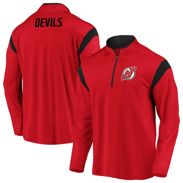 Men's Fanatics Branded Black New Jersey Devils Authentic Pro Pullover Hoodie