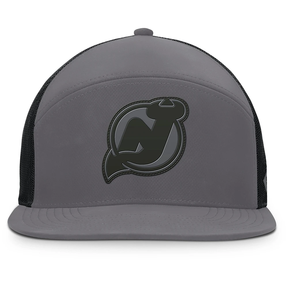 Casquette ajustable Fairweather pour hommes Fanatics Anthracite New Jersey Devils