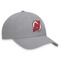 Men's Fanatics Gray New Jersey Devils Extra Time Adjustable Hat