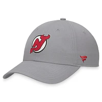 Men's Fanatics Gray New Jersey Devils Extra Time Adjustable Hat