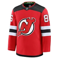 Men's Fanatics Jack Hughes Red New Jersey Devils Home Premium