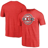 Men's Fanatics Martin Brodeur Red New Jersey Devils Hall of Fame Tri-Blend T-Shirt