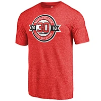 Men's Fanatics Martin Brodeur Red New Jersey Devils Hall of Fame Tri-Blend T-Shirt