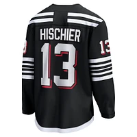 Men's Fanatics Nico Hischier Black New Jersey Devils Alternate Premier Breakaway Player