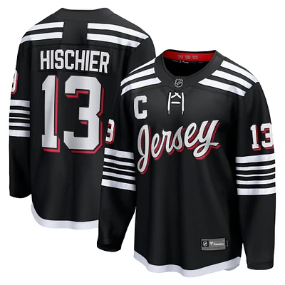 Maillot de joueur alternatif Premier Breakaway des Devils du New Jersey Nico Hischier pour hommes Fanatics noir