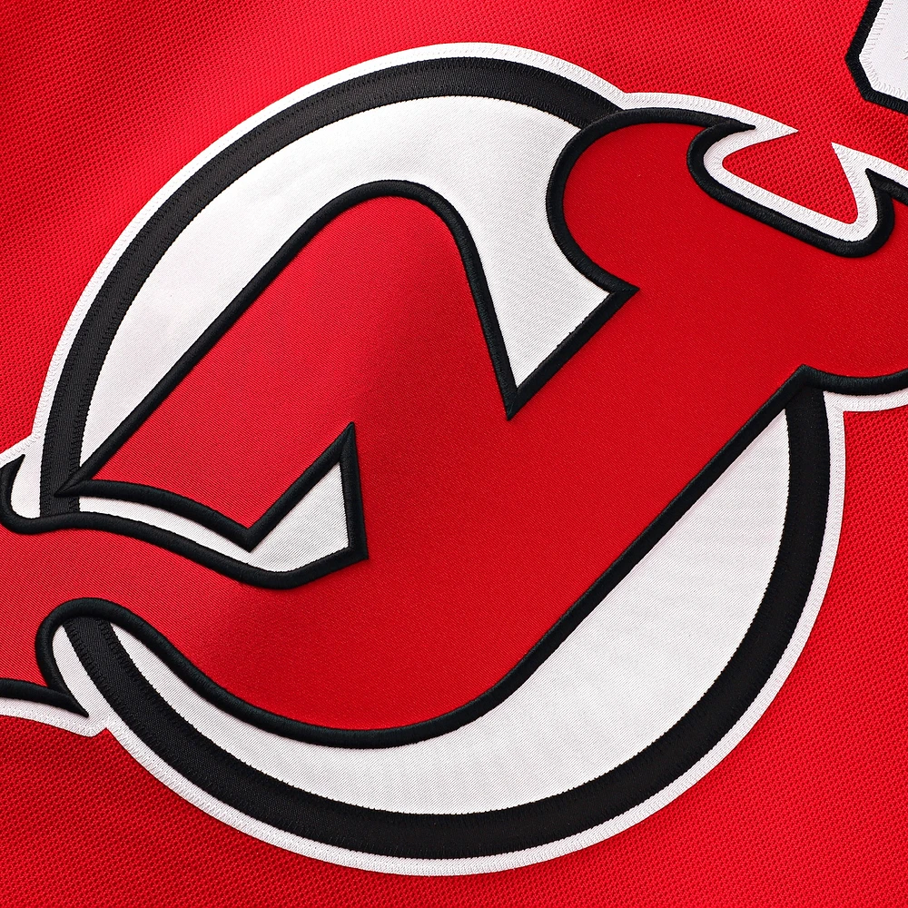 Maillot domicile rouge premium des New Jersey Devils de Nico Hischier pour hommes Fanatics