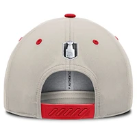 Men's  Fanatics  Red/Gray New Jersey Devils 2025 Stanley Cup Playoffs Locker Room Trucker Adjustable Hat