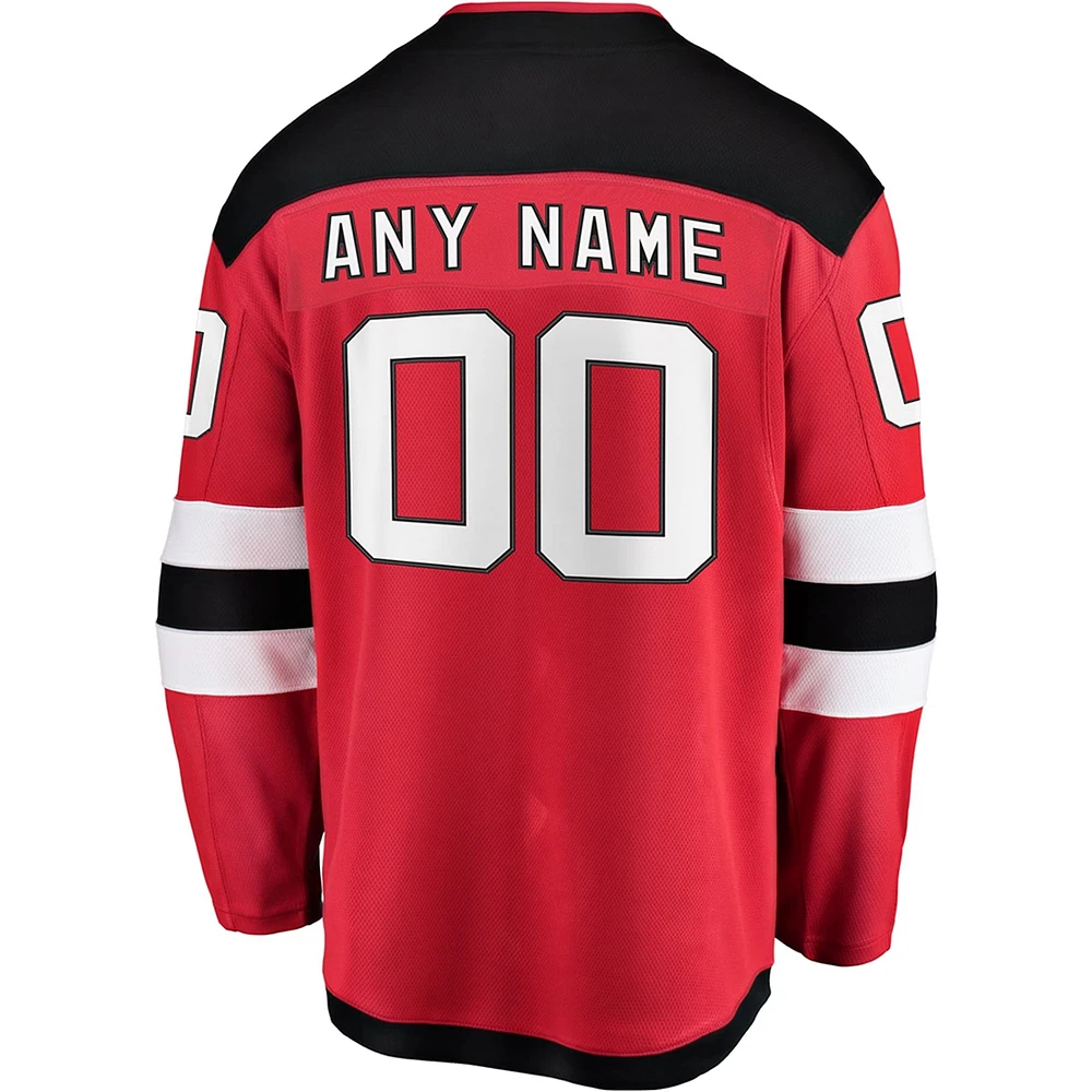 Men's Fanatics Red New Jersey Devils Breakaway - Custom