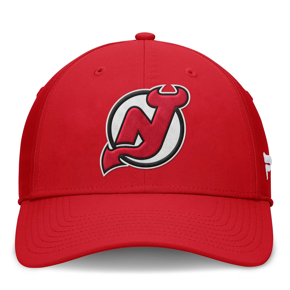 Men's Fanatics Red New Jersey Devils Core Elevated Speed Flex Hat