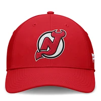 Men's Fanatics Red New Jersey Devils Core Elevated Speed Flex Hat