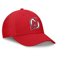 Men's Fanatics Red New Jersey Devils Core Elevated Speed Flex Hat