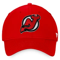 Men's Fanatics Red New Jersey Devils Core Primary Logo Flex Hat