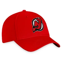 Men's Fanatics Red New Jersey Devils Core Primary Logo Flex Hat