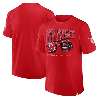 Men's Fanatics Red New Jersey Devils Decades Collection Made To Last T-Shirt