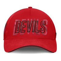 Casquette Fundamental Flex rouge pour hommes de Fanatics New Jersey Devils