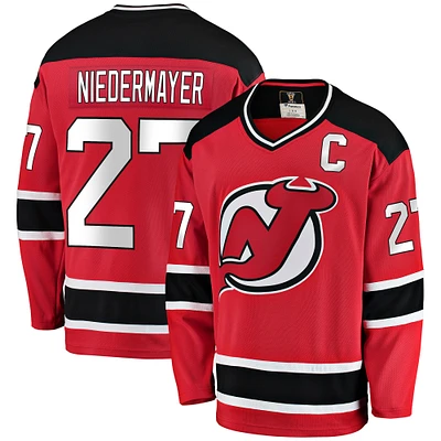 Fanatics pour hommes Scott Niedermayer rouge New Jersey Devils Premier Breakaway maillot de joueur retraité