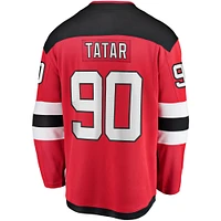 Fanatics pour hommes Tomas Tatar rouge New Jersey Devils Home Breakaway Player Maillot