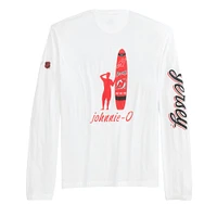 T-shirt à manches longues Adam des Devils du New Jersey pour hommes de Johnnie-O White