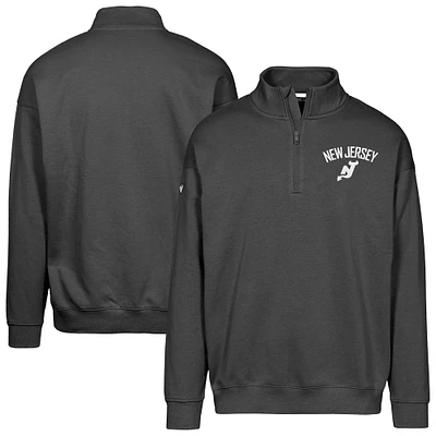 Men's Levelwear  Black New Jersey Devils Murray City Capsule Quarter-Zip Sweatshirt
