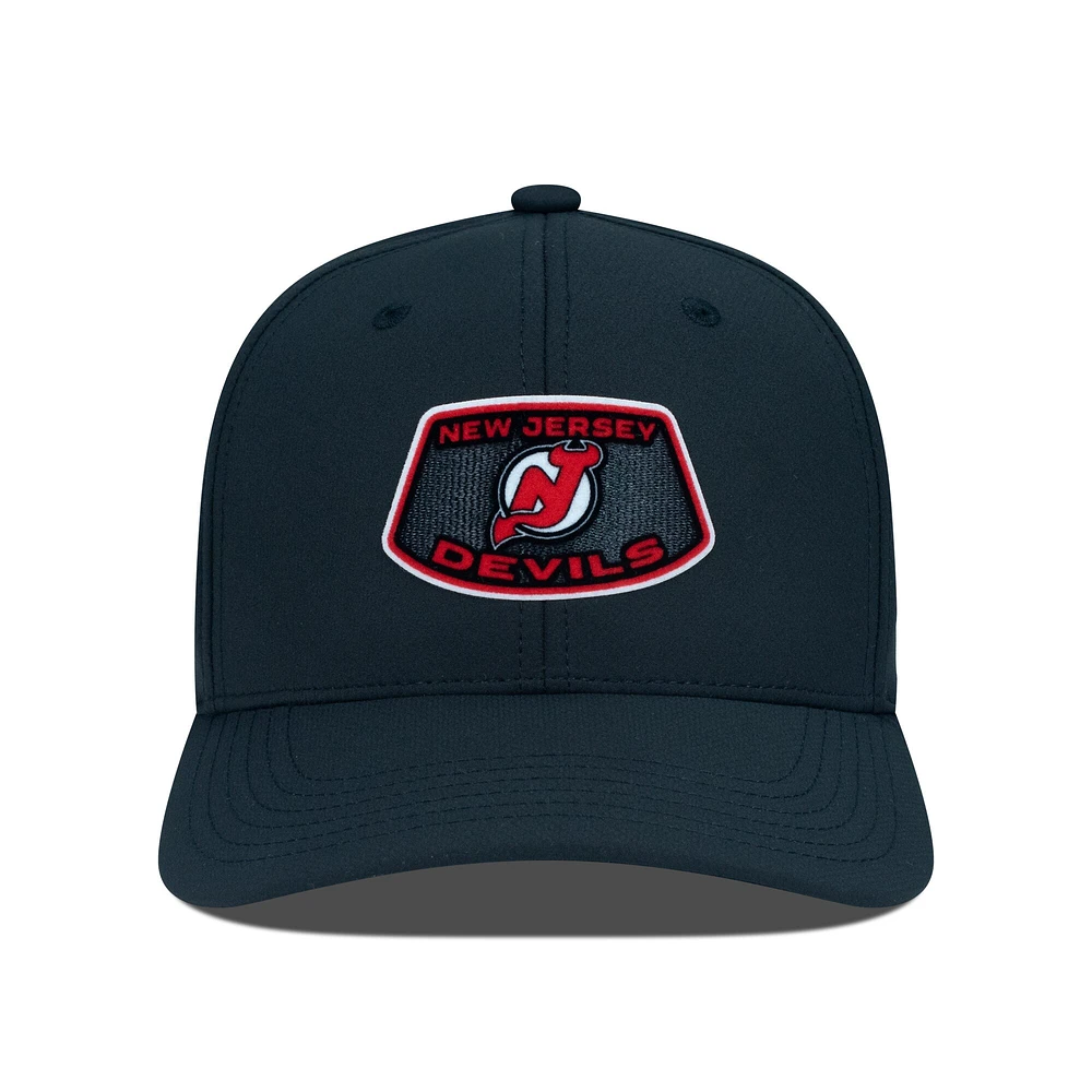 Casquette Rise Skylight Flex noire pour homme des Devils du New Jersey Levelwear