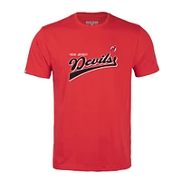 T-shirt rétro Richmond Team 2.0 pour homme Levelwear Red New Jersey Devils