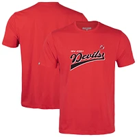 T-shirt rétro Richmond Team 2.0 pour homme Levelwear Red New Jersey Devils