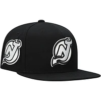 Men's Mitchell & Ness  Black New Jersey Devils Team Snapback Hat