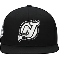 Men's Mitchell & Ness  Black New Jersey Devils Team Snapback Hat