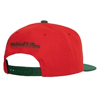 Men's Mitchell & Ness Red New Jersey Devils Core Team Ground 2.0 Snapback Hat