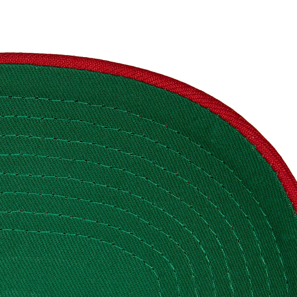 Casquette réglable rouge Mitchell & Ness des Devils du New Jersey Team Ground Pro pour hommes