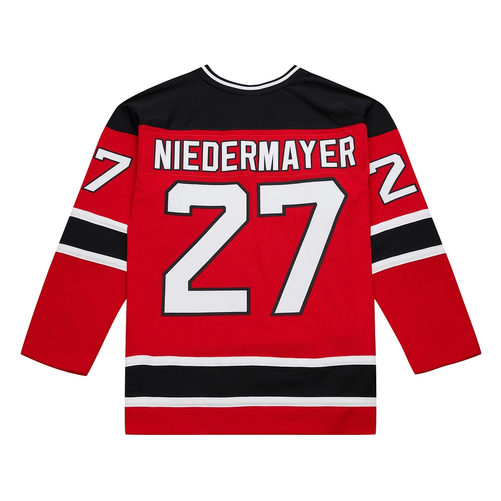 Men's Mitchell & Ness Scott Niedermayer Red New Jersey Devils Big Tall 1999/00 Blue Line 2.0